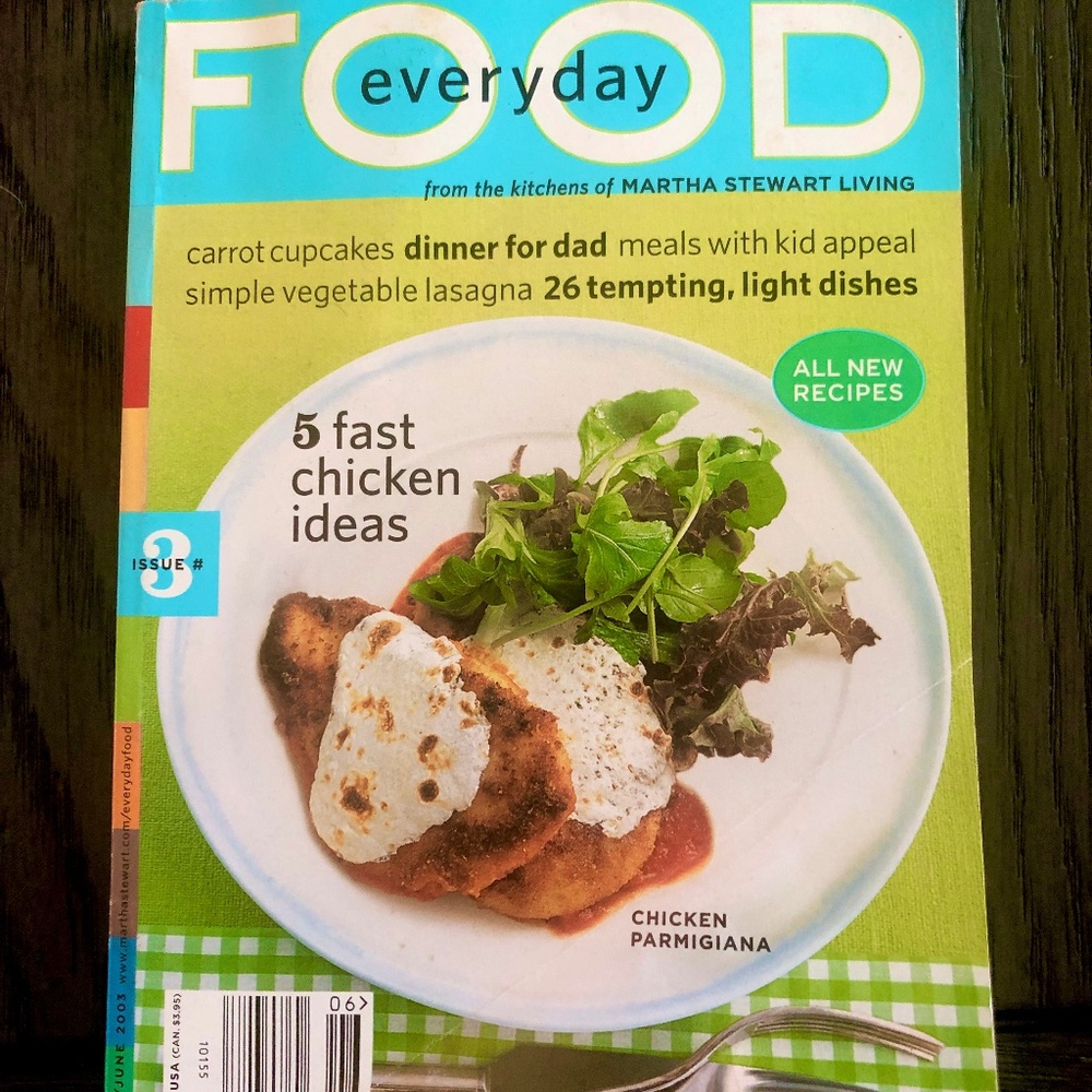 VTG EVERYDAY FOOD May/June 2003 Magazine Back Issue~5 Fast Chicken Ideas VGUC